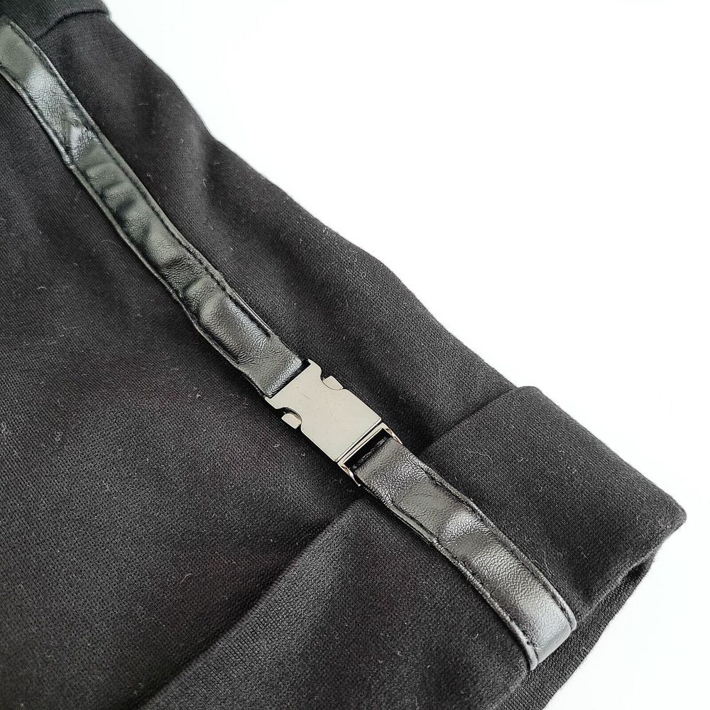 Vince Cameo Short Sleeve Faux Leather Pocket Sheath Dress Womens 8 Black - Picture 6 of 6